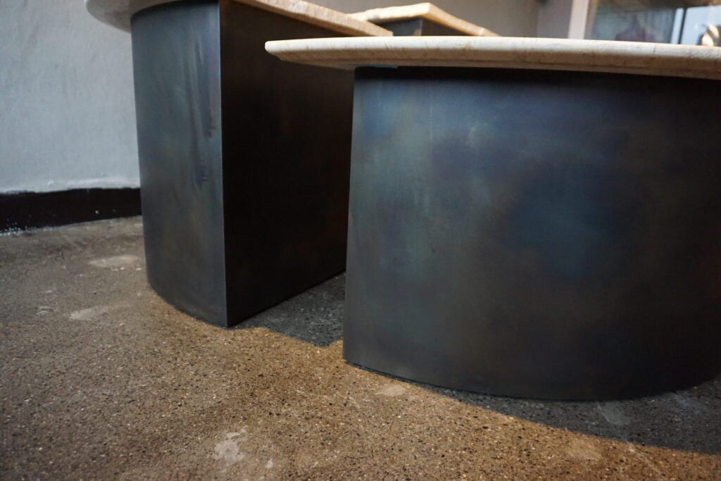 Travertine Center Table