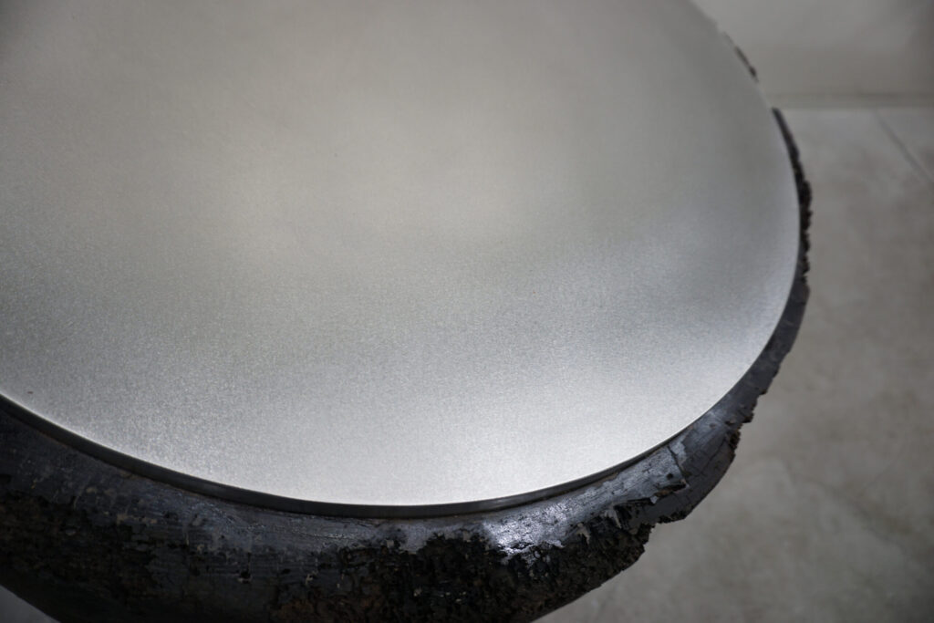 Mortar&Stainless Side Table