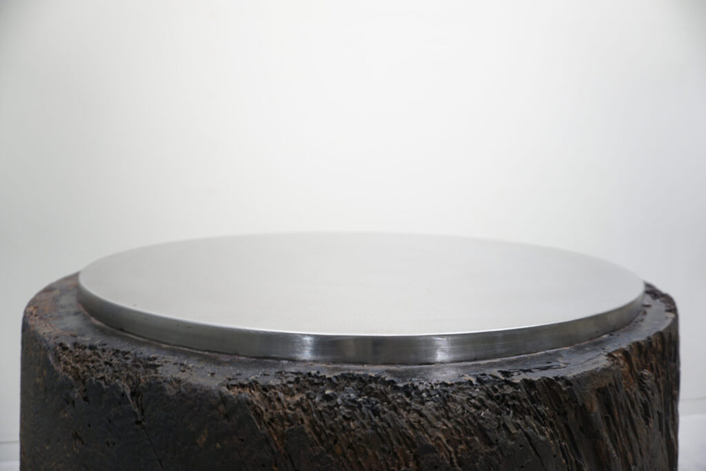 Mortar&Stainless Side Table