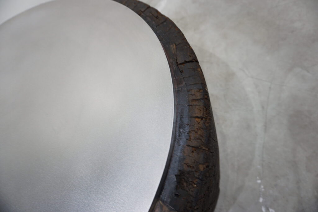 Mortar&Stainless Side Table